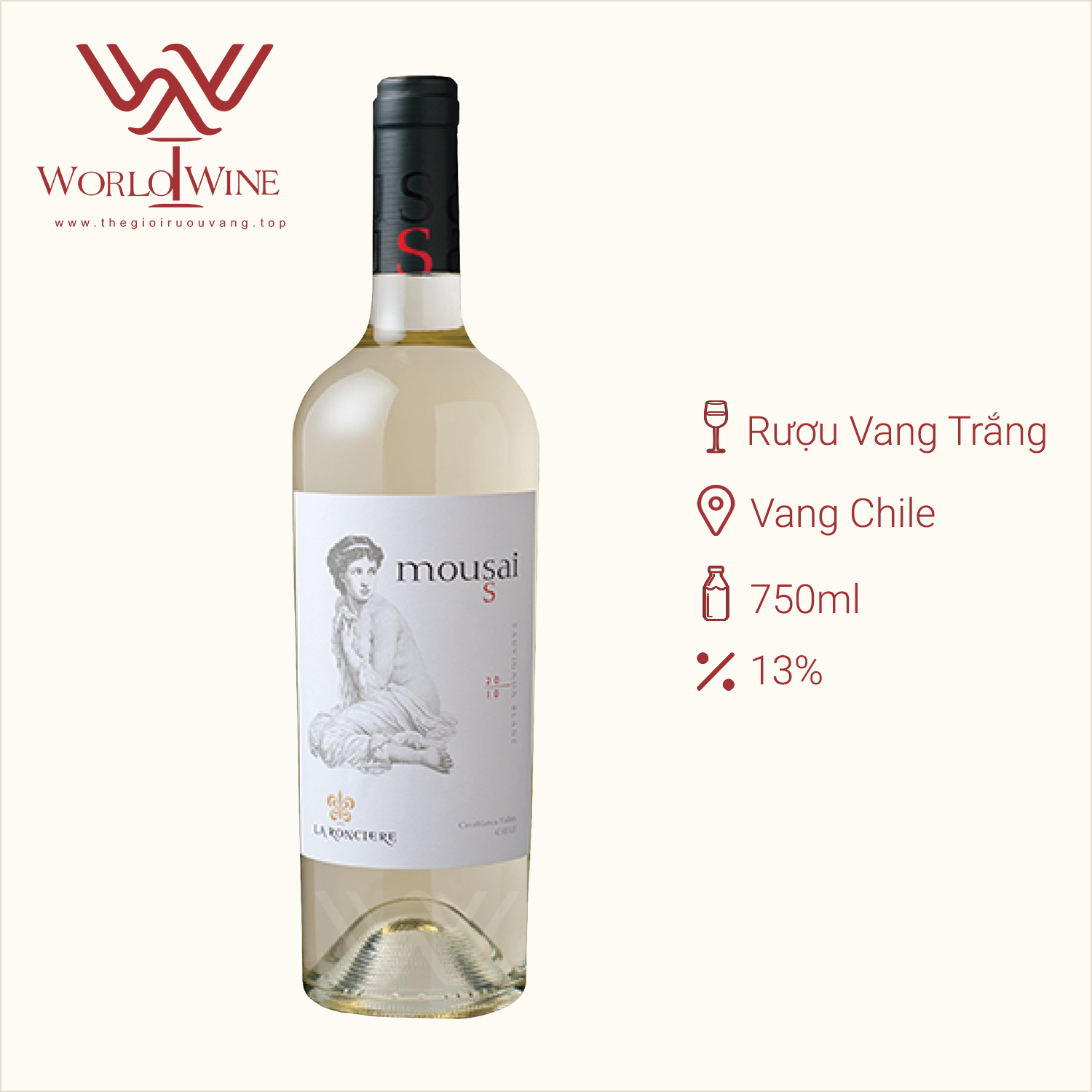 Rượu Vang Chile Mousai Sauvignon Blanc