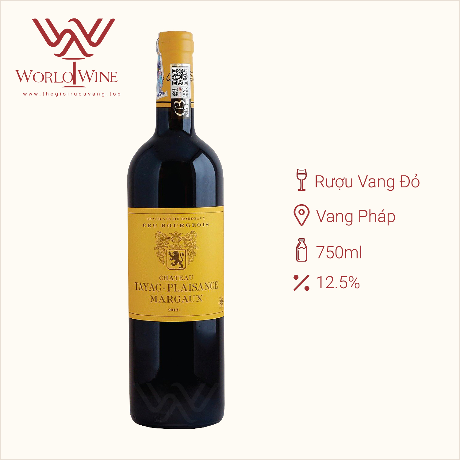 Rượu Vang Pháp Château Tayac Plaisance
