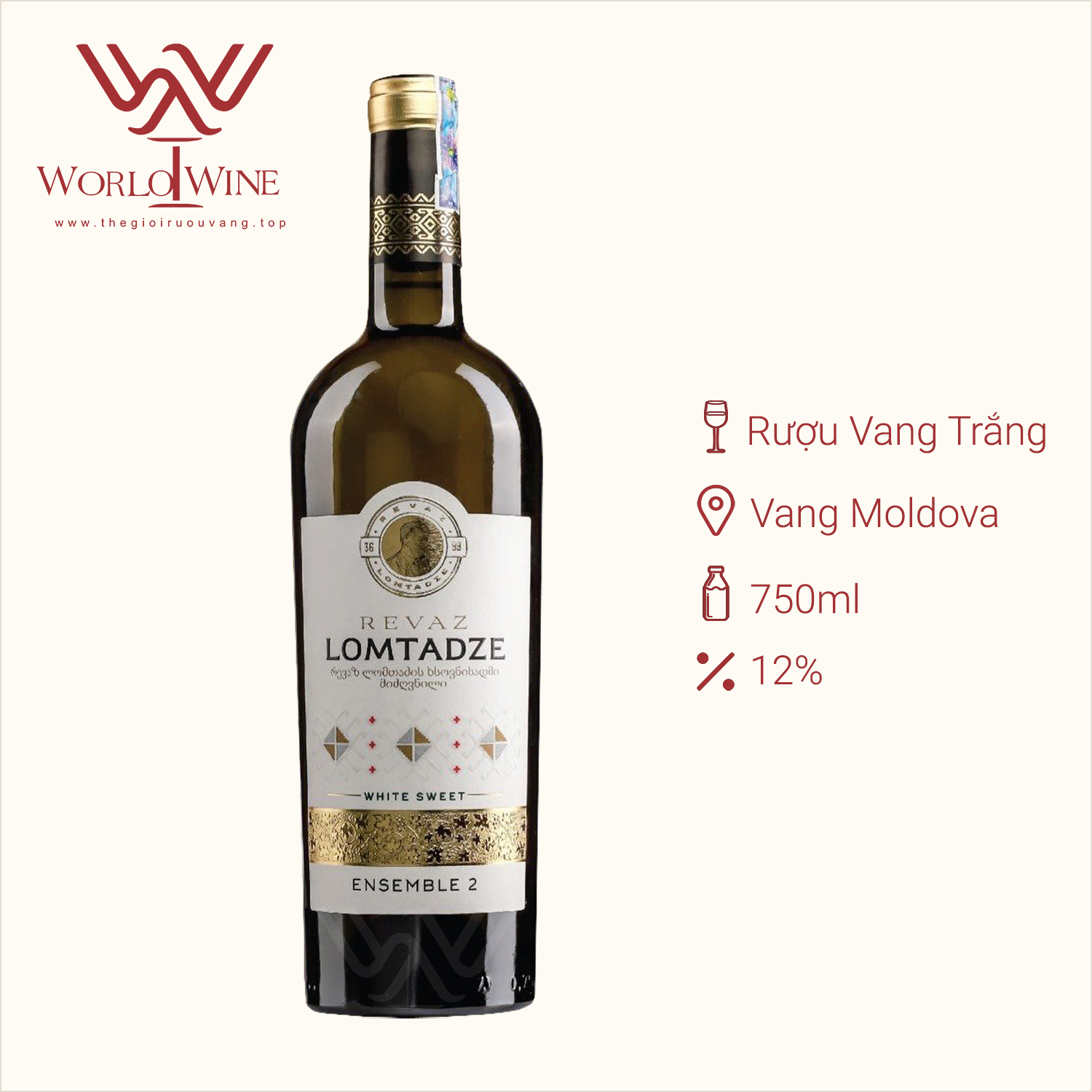 Rượu Vang Ngọt Revaz Lomtadze Ensemble 2